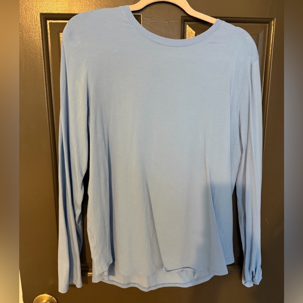 Blue lululemon love long sleeve tee